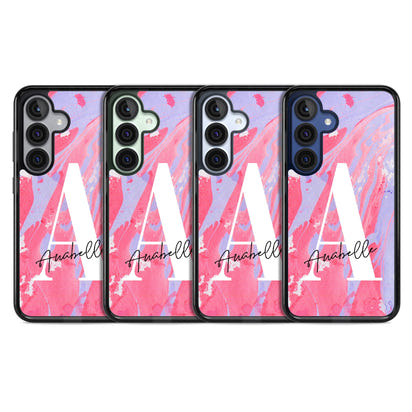 Personalised Pink & Purple Marble