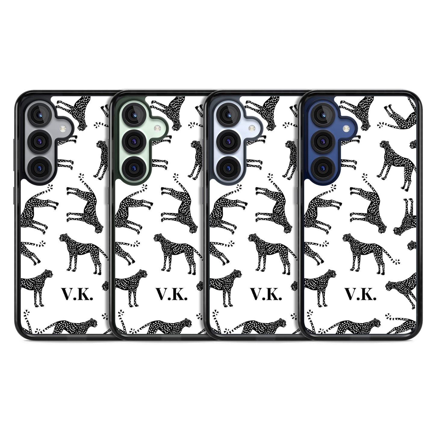 Personalised Black & White Cheetah Pattern