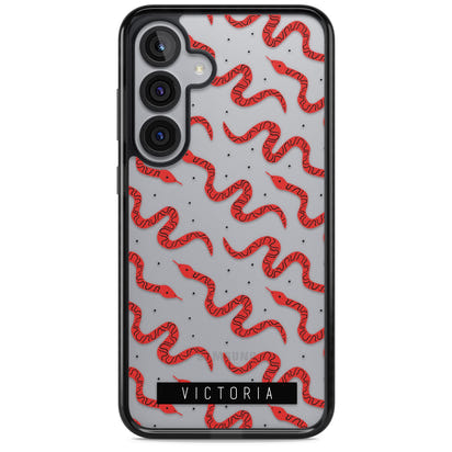 Personalised Red Snake Pattern
