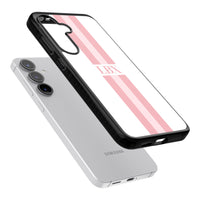 Personalised Minimal Pink Stripe