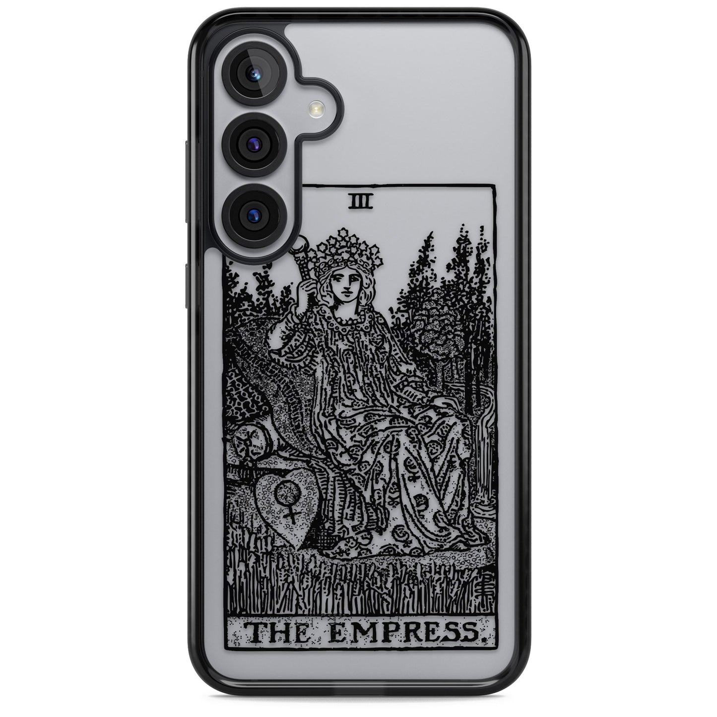 Personalisierte Tarotkarte „Die Kaiserin“ (Transparent)