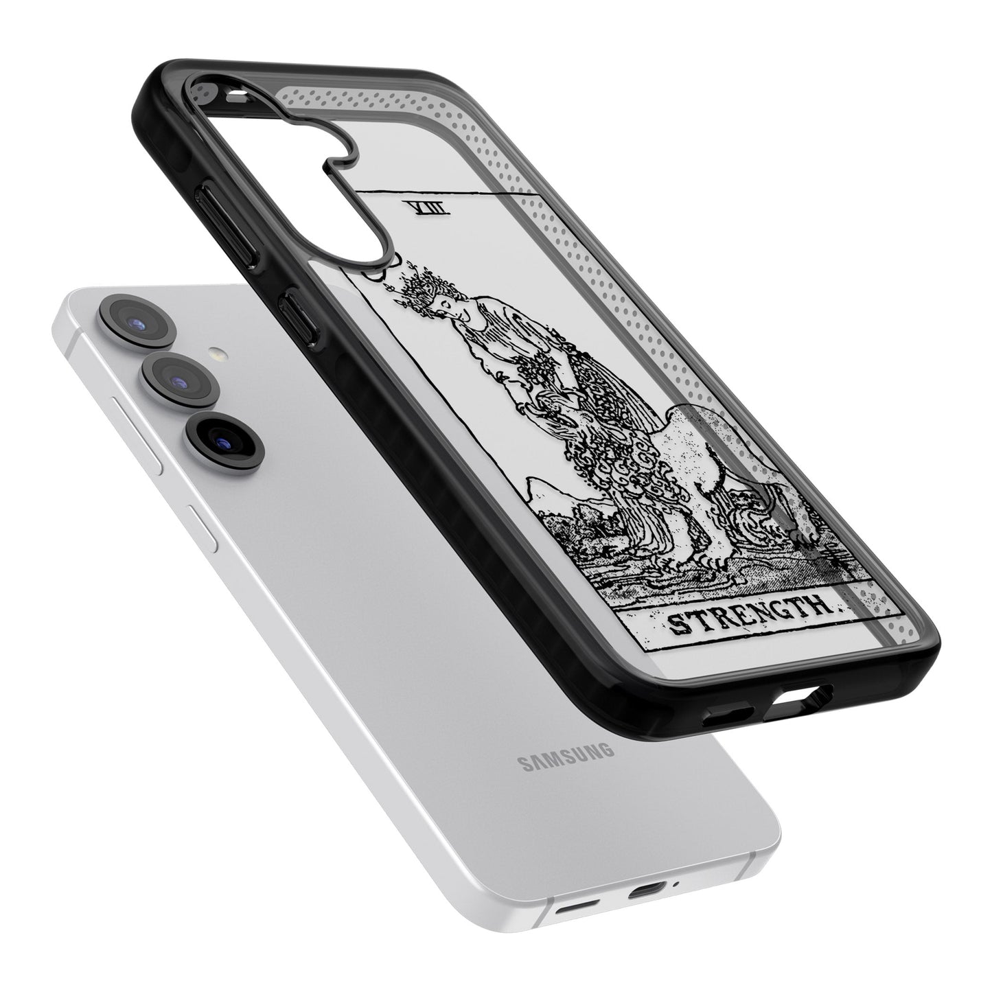 Personalisierte Stärke-Tarotkarte (Transparent)