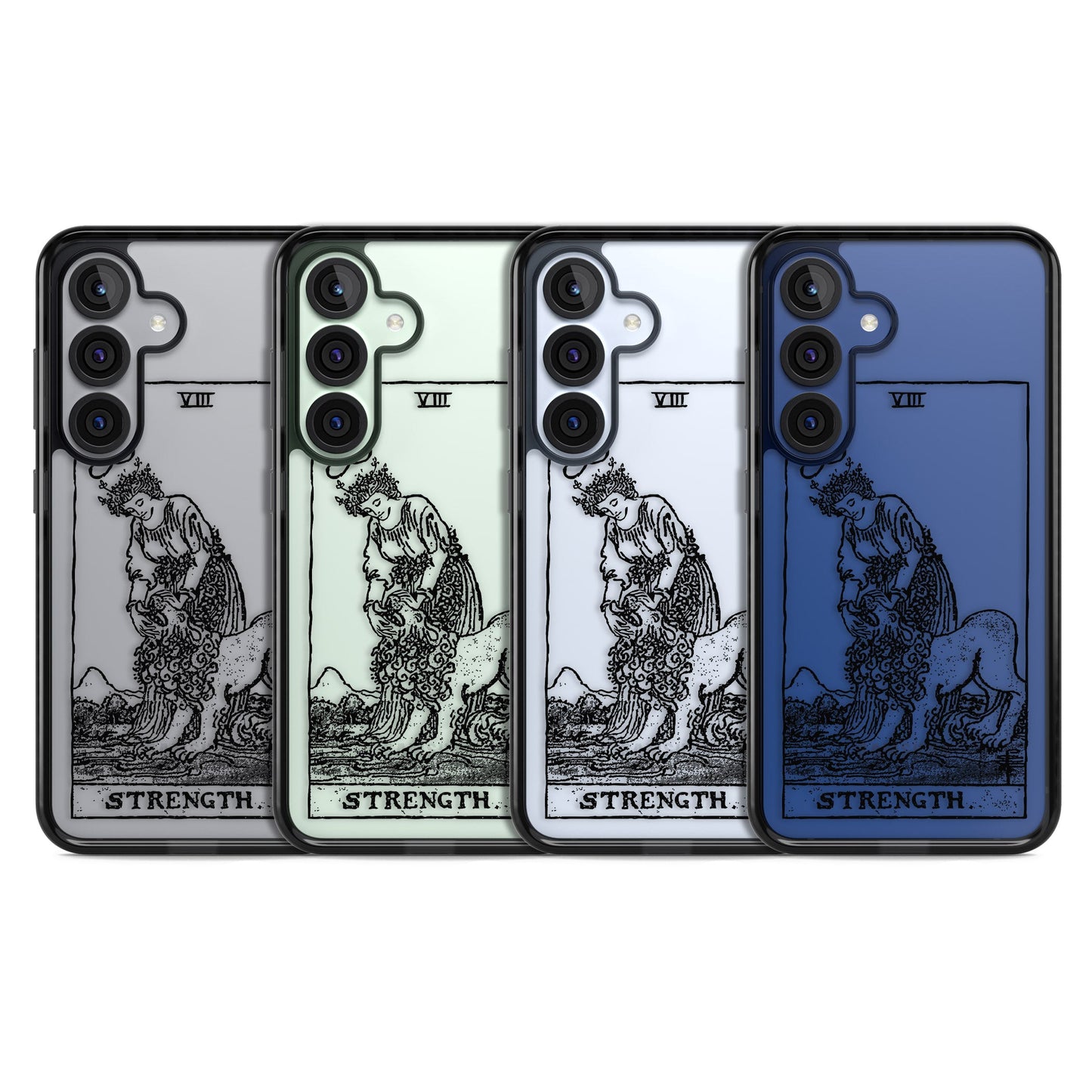 Personalisierte Stärke-Tarotkarte (Transparent)