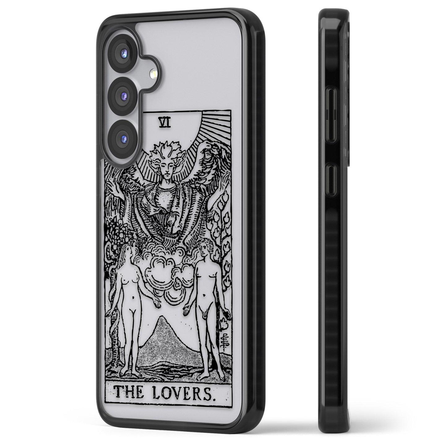 Personalisierte Tarotkarte „Die Liebenden“ (Transparent)