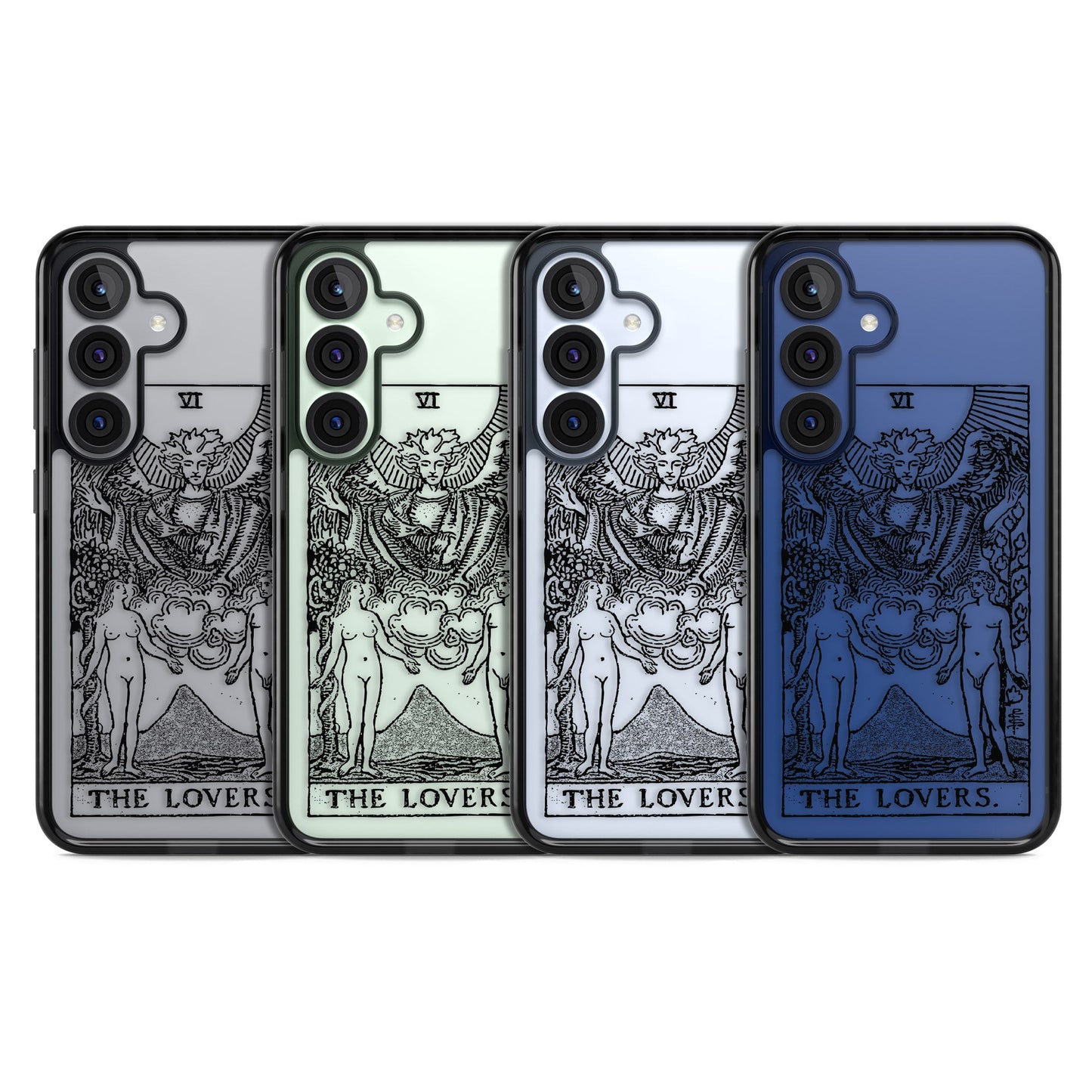 Personalisierte Tarotkarte „Die Liebenden“ (Transparent)