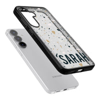 Personalised Terrazzo Blue, Pink, Brown