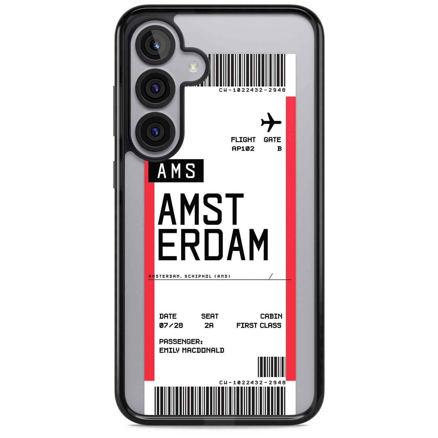 Personalised Amsterdam Boarding Pass