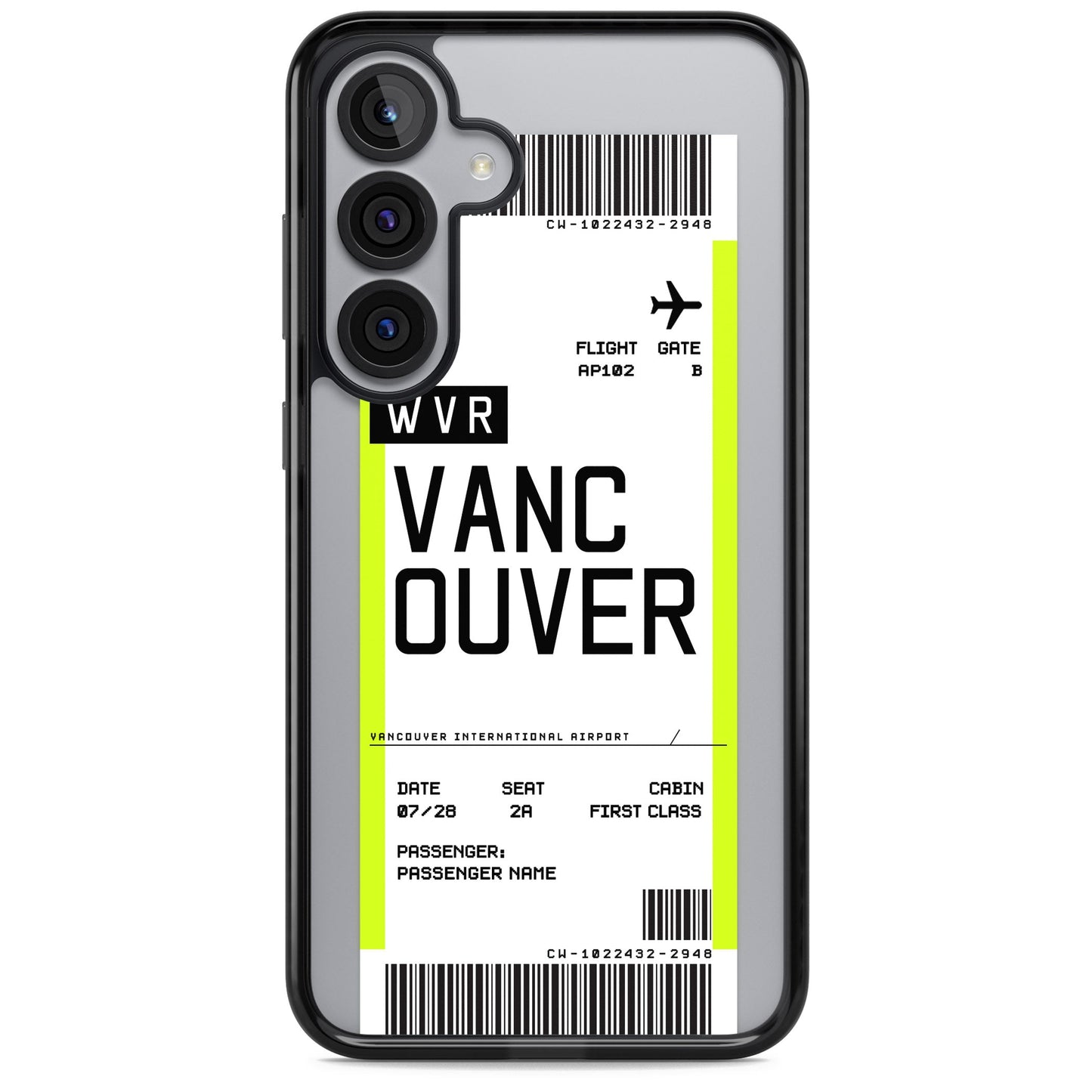 Personalised Vancouver Boarding Pass