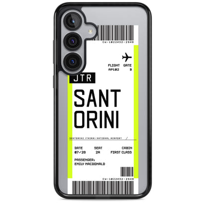 Personalisierte Bordkarte für Santorini