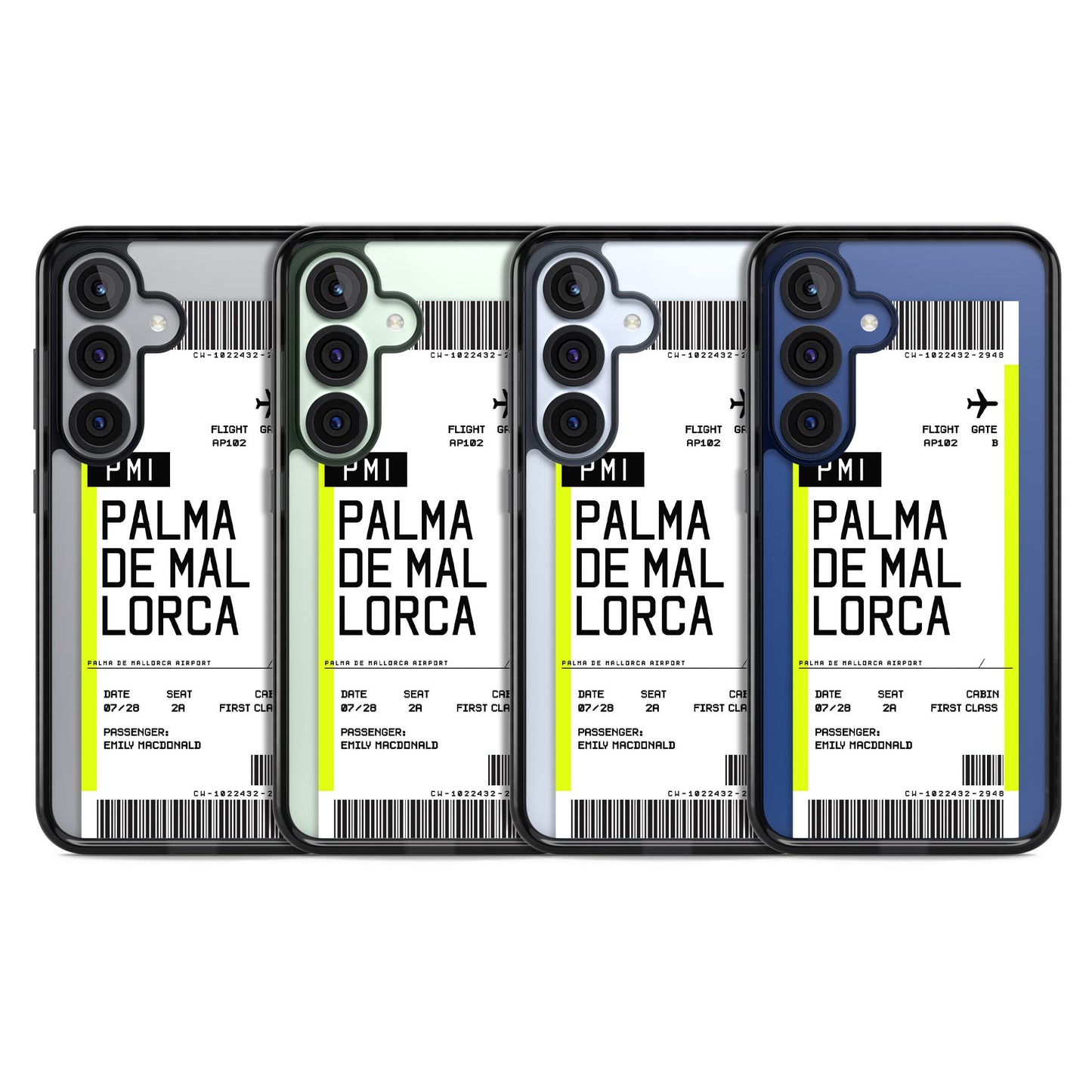 Carte d'embarquement personnalisée pour Palma de Majorque