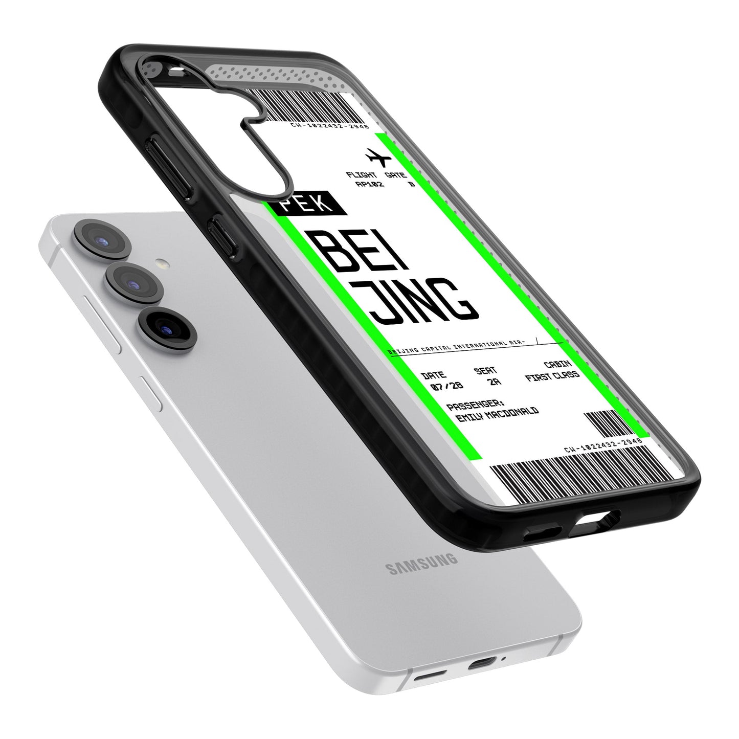 Carte d'embarquement personnalisée pour Pékin