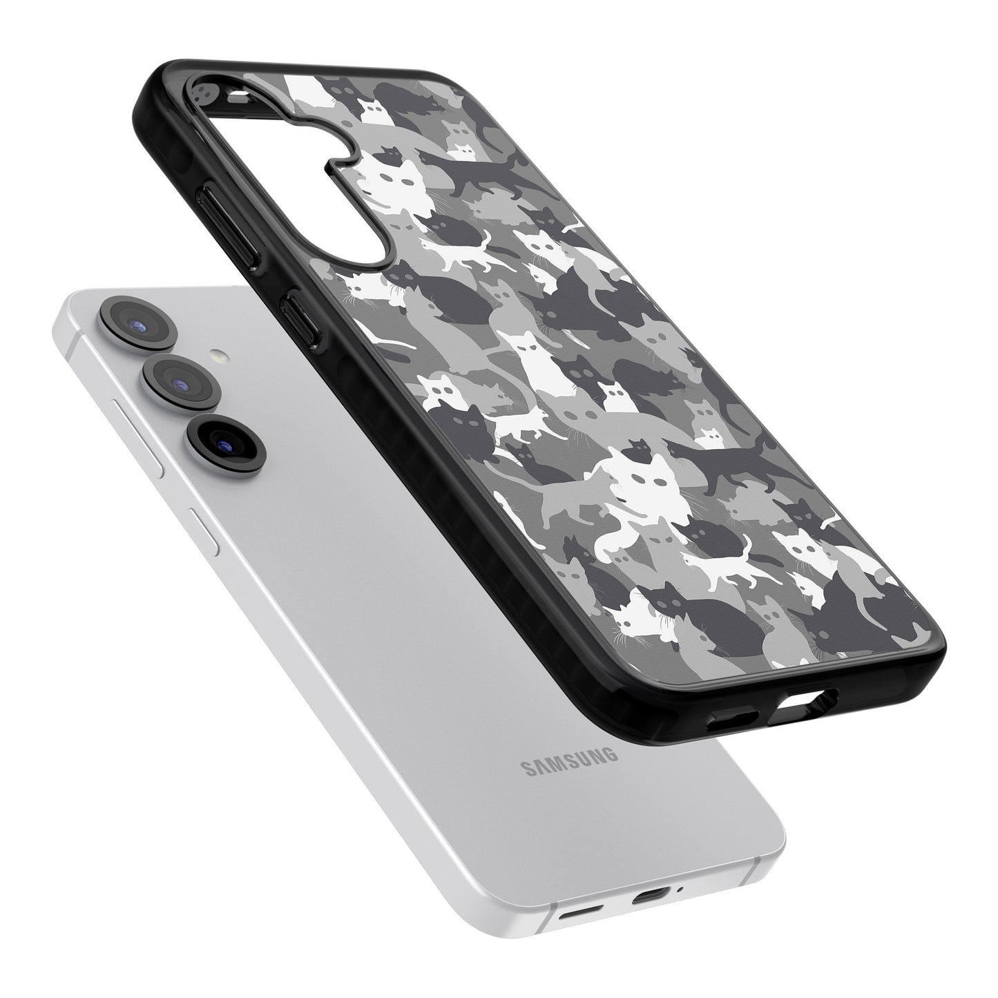 Dunkelgraue Katzentarnung