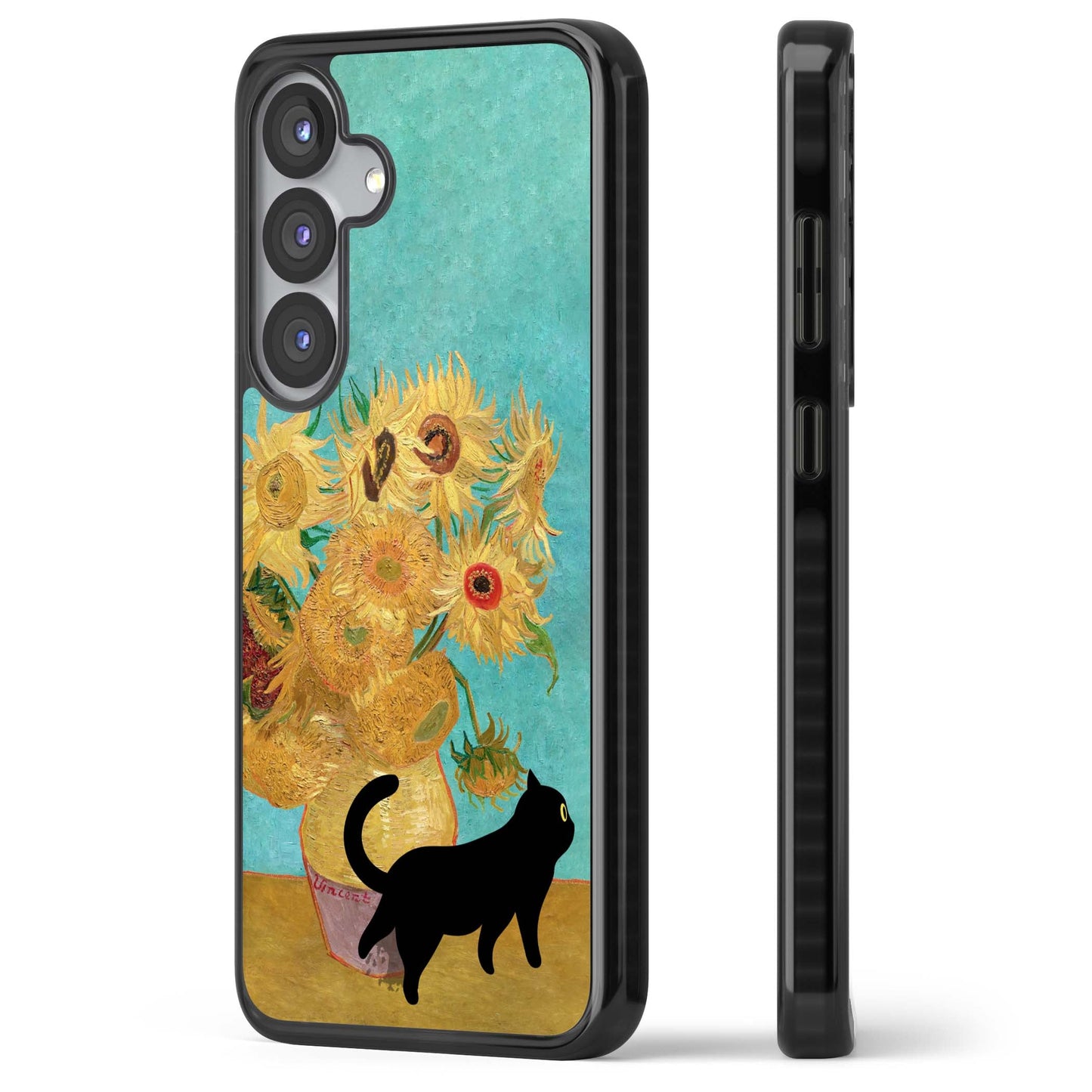 Cat with Van Gogh's Sunflowers