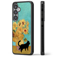 Cat with Van Gogh's Sunflowers