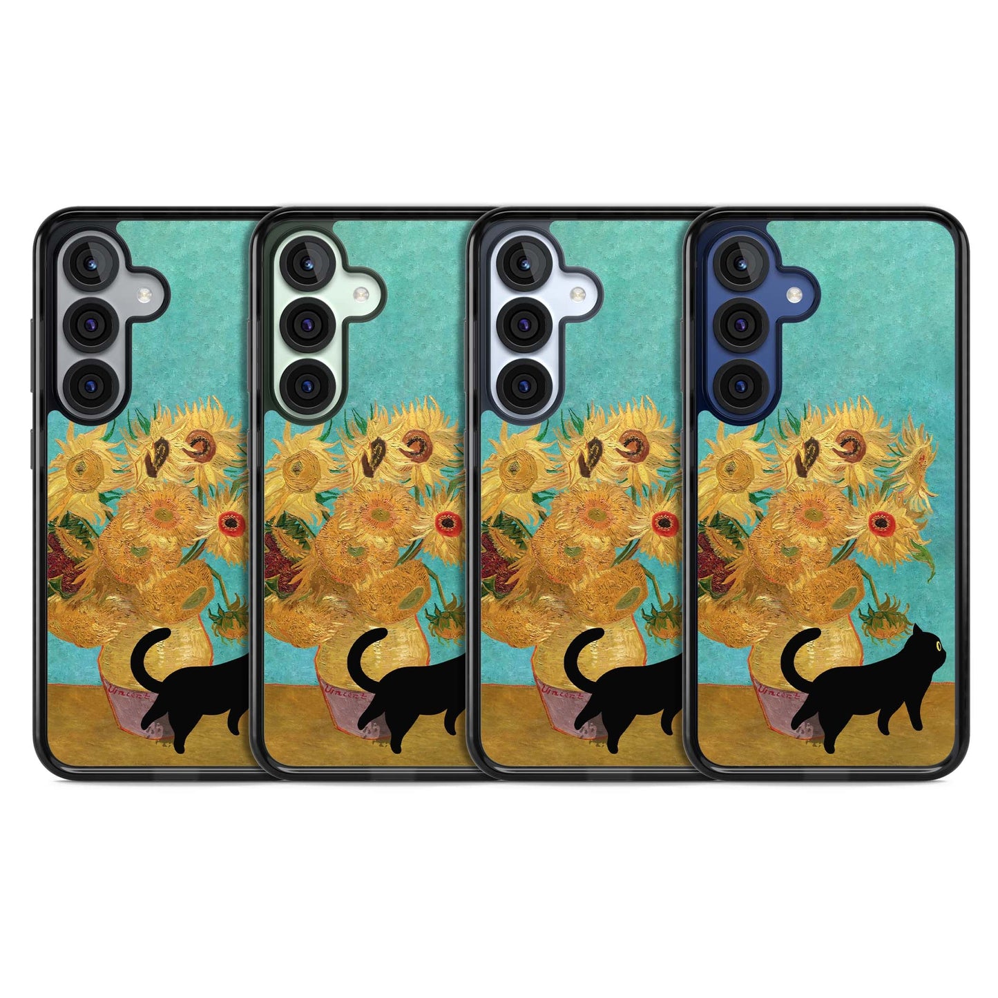 Cat with Van Gogh's Sunflowers