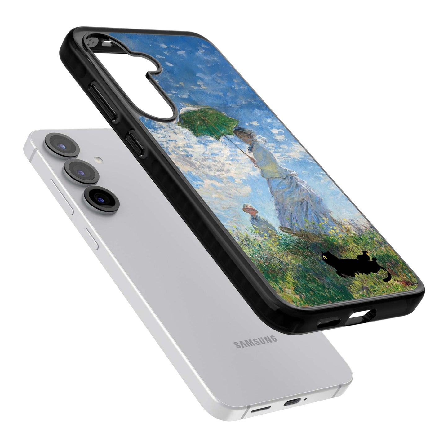 Cat with Monet's Parasol Lady