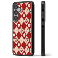 Vintage Cherry Diamond Pattern