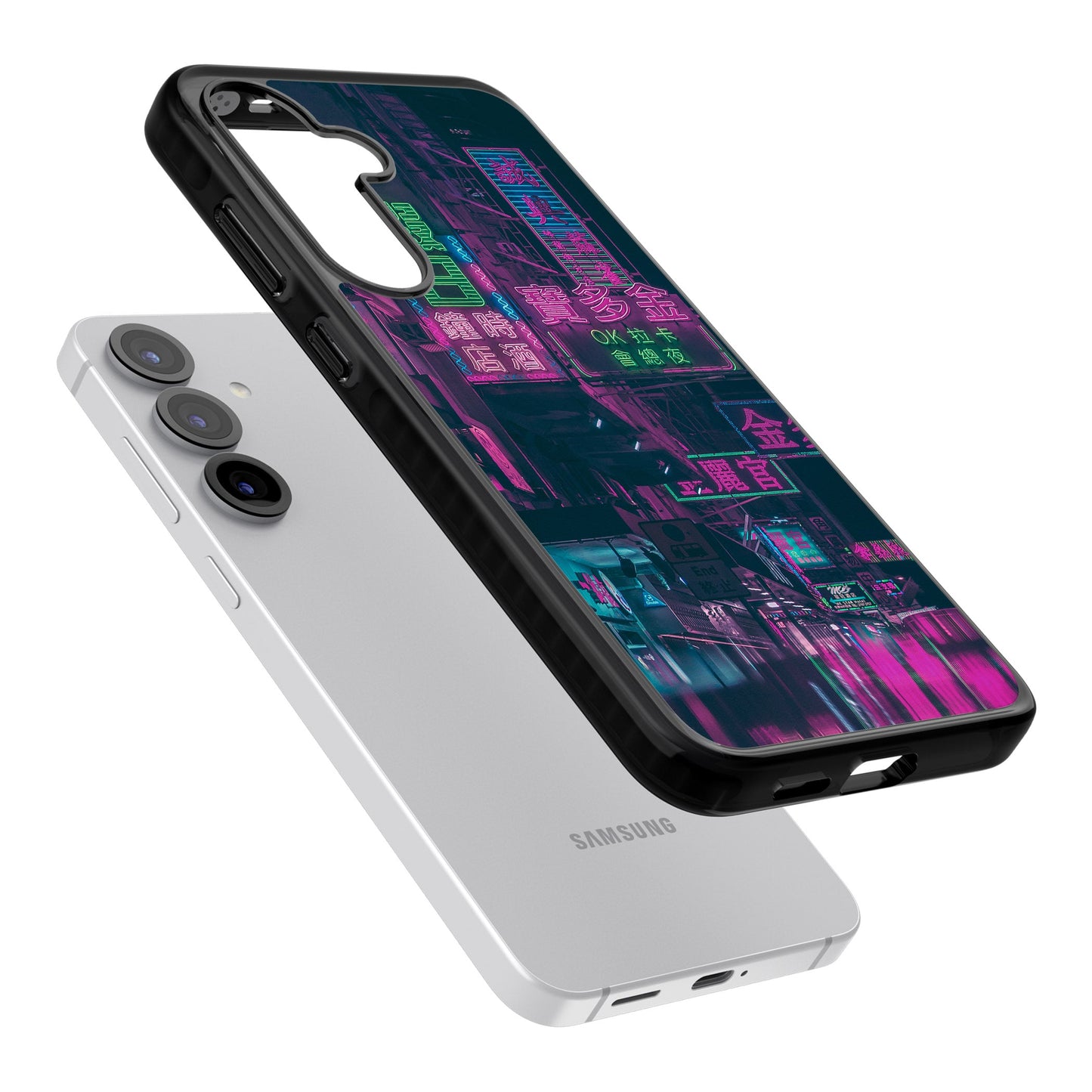 Bande nocturne au néon