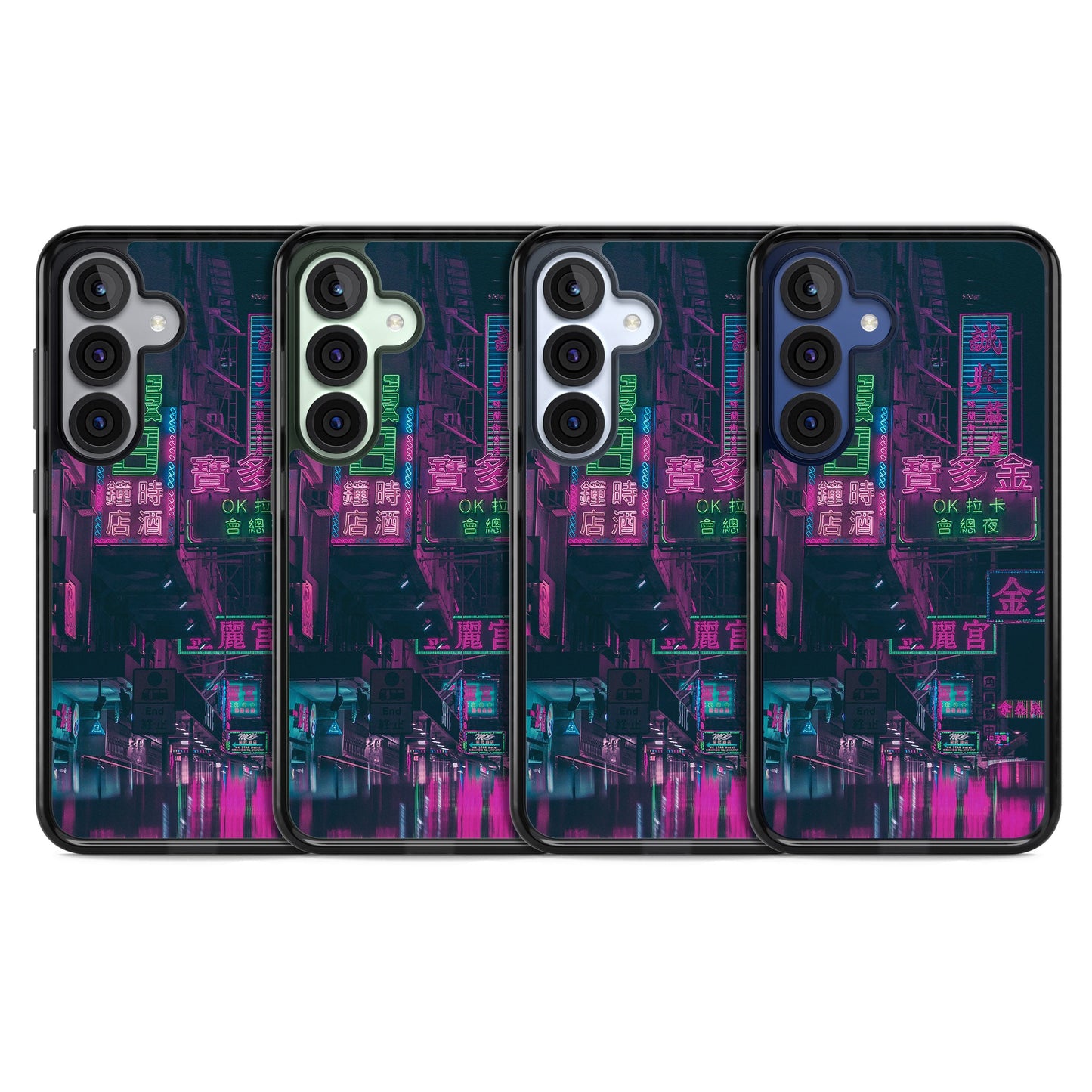 Bande nocturne au néon