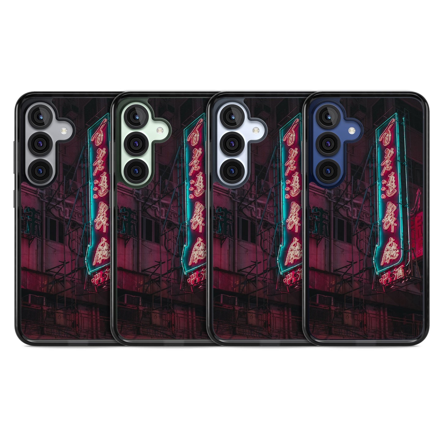 Neon-Kanji-Stadtbild