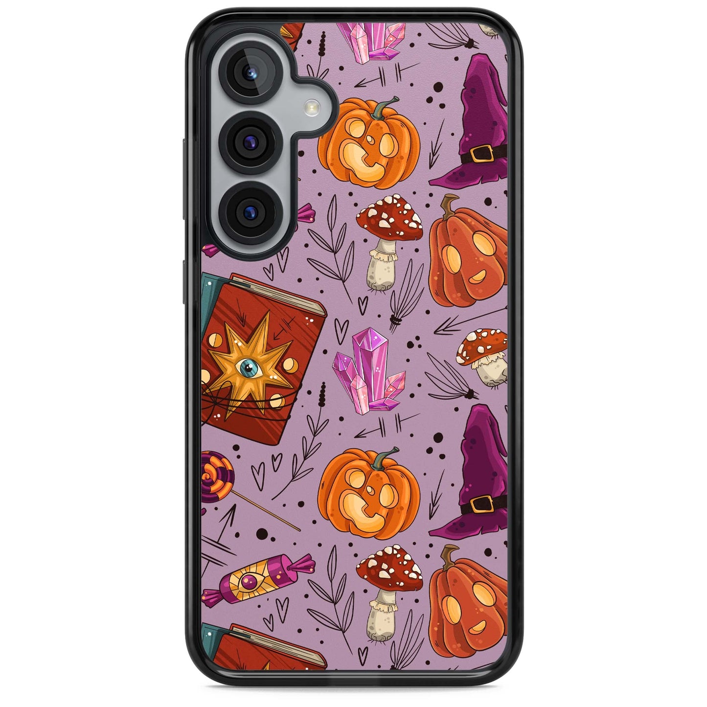 Witchy Cartoon Halloween Pattern