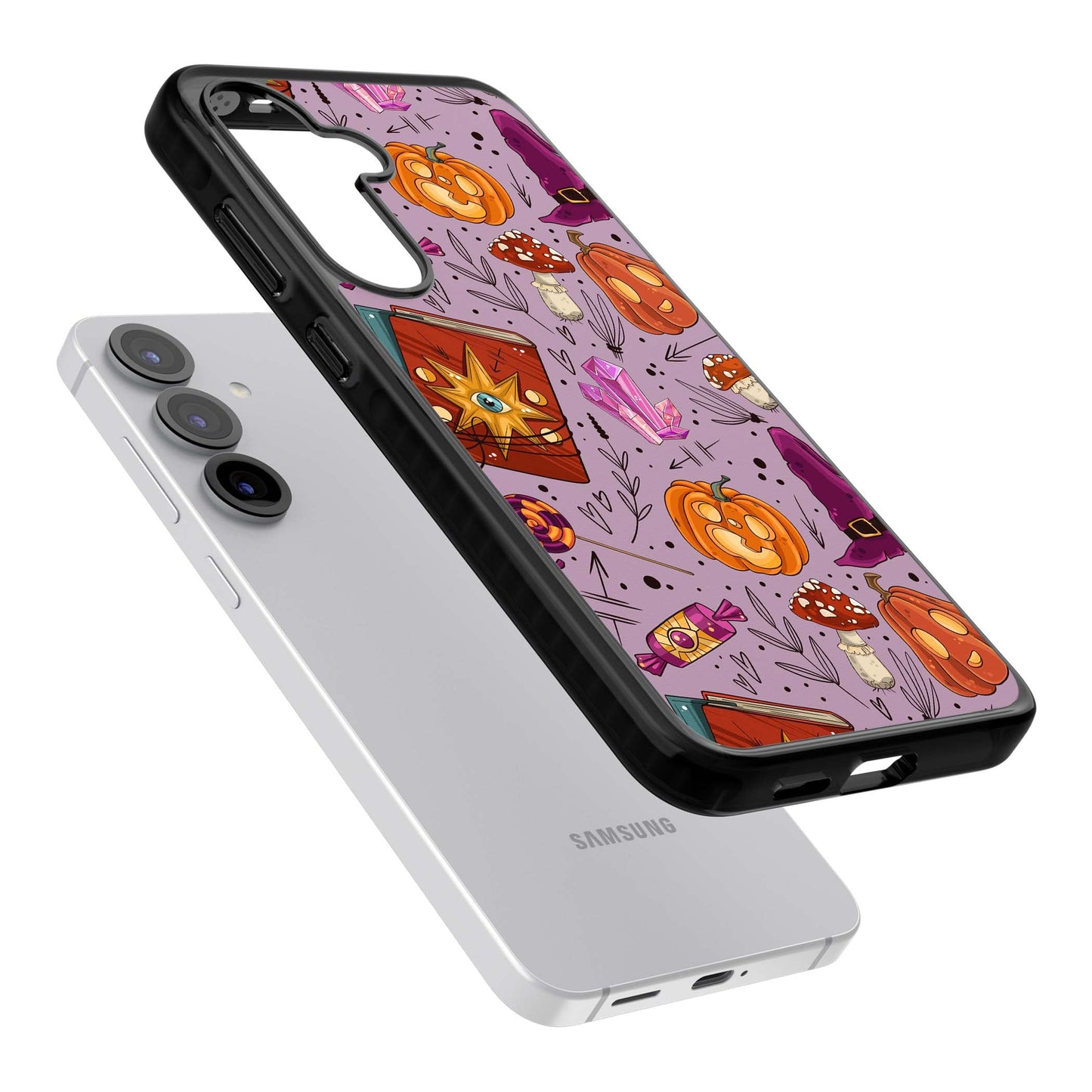 Witchy Cartoon Halloween Pattern