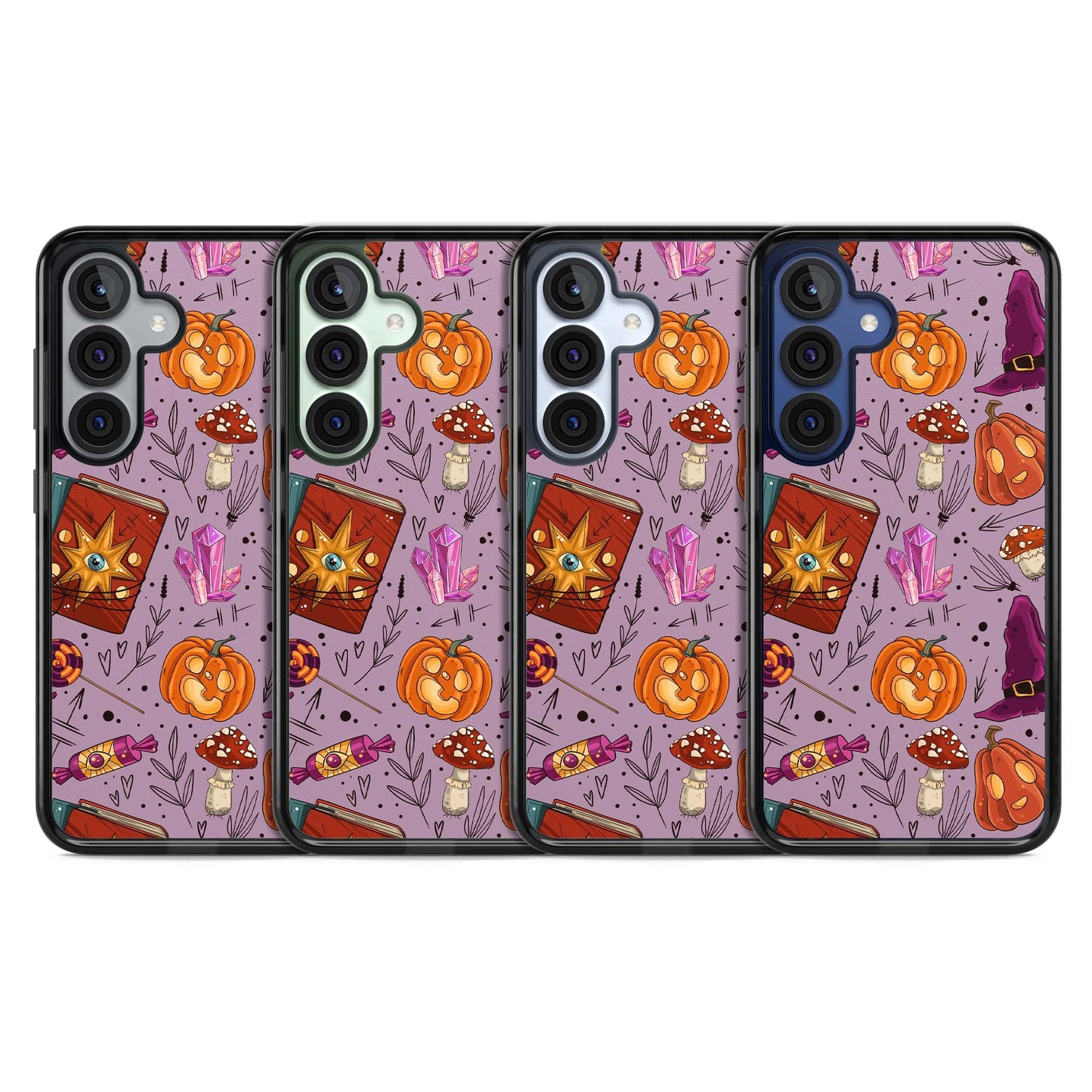 Witchy Cartoon Halloween Pattern