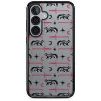 Motif renard et lame