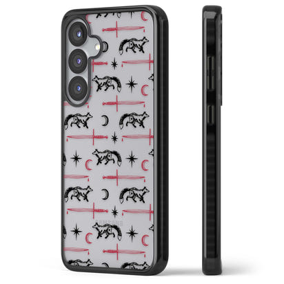 Motif renard et lame