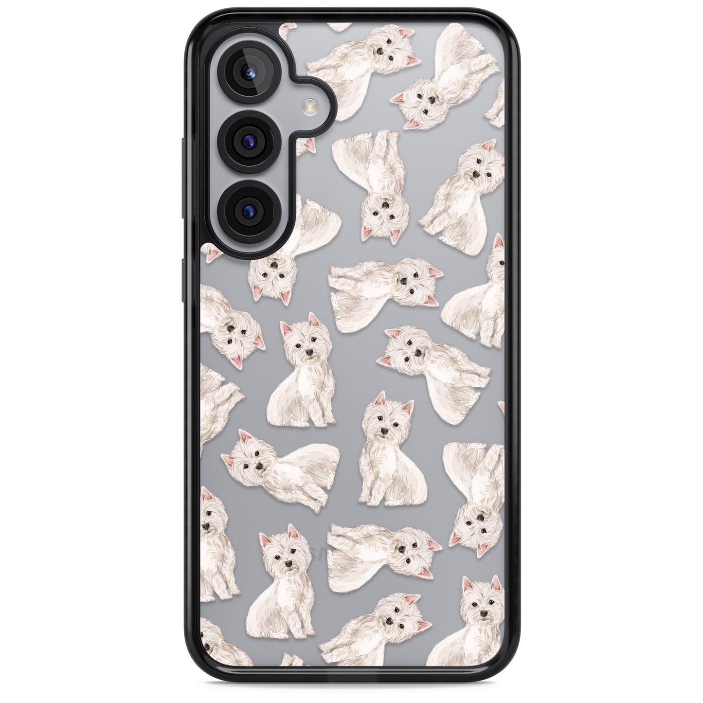 Motif de chien Westie