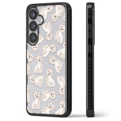 Motif de chien Westie