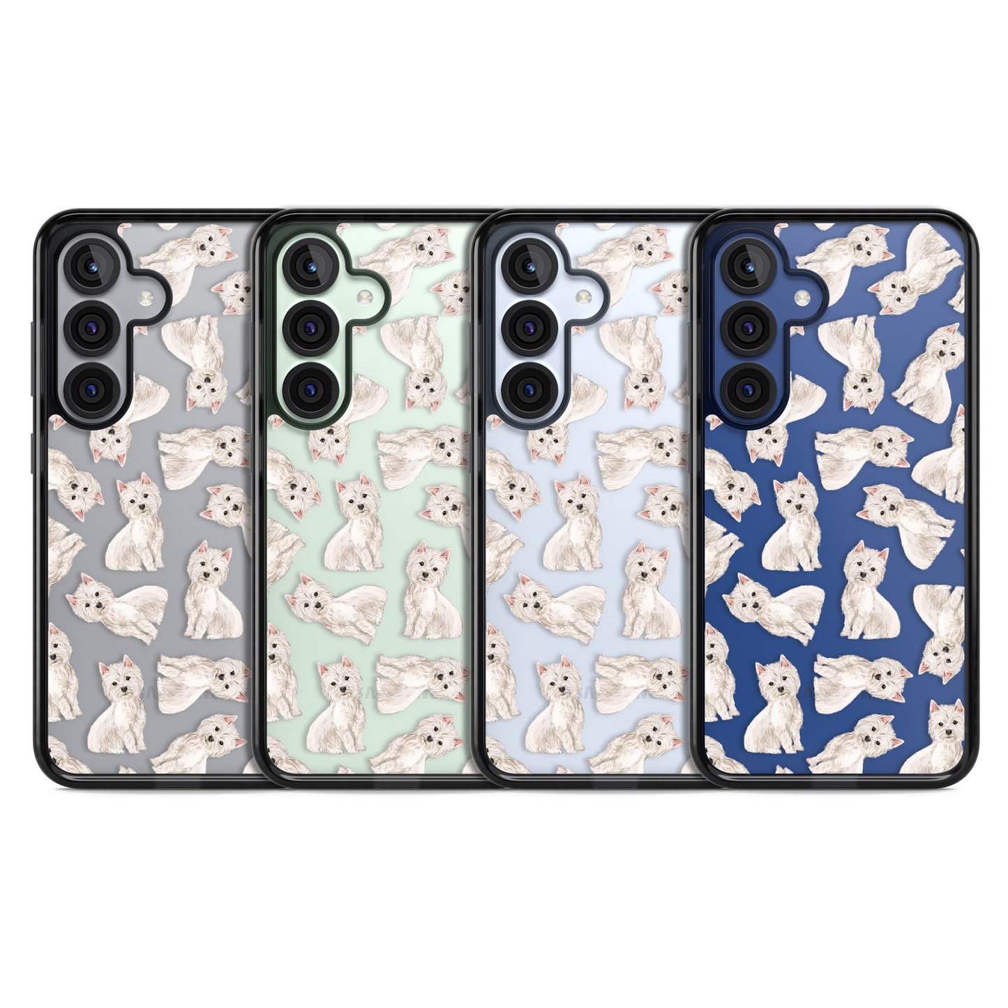 Motif de chien Westie