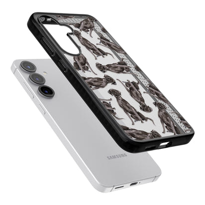 Black Labrador Watercolor Pattern