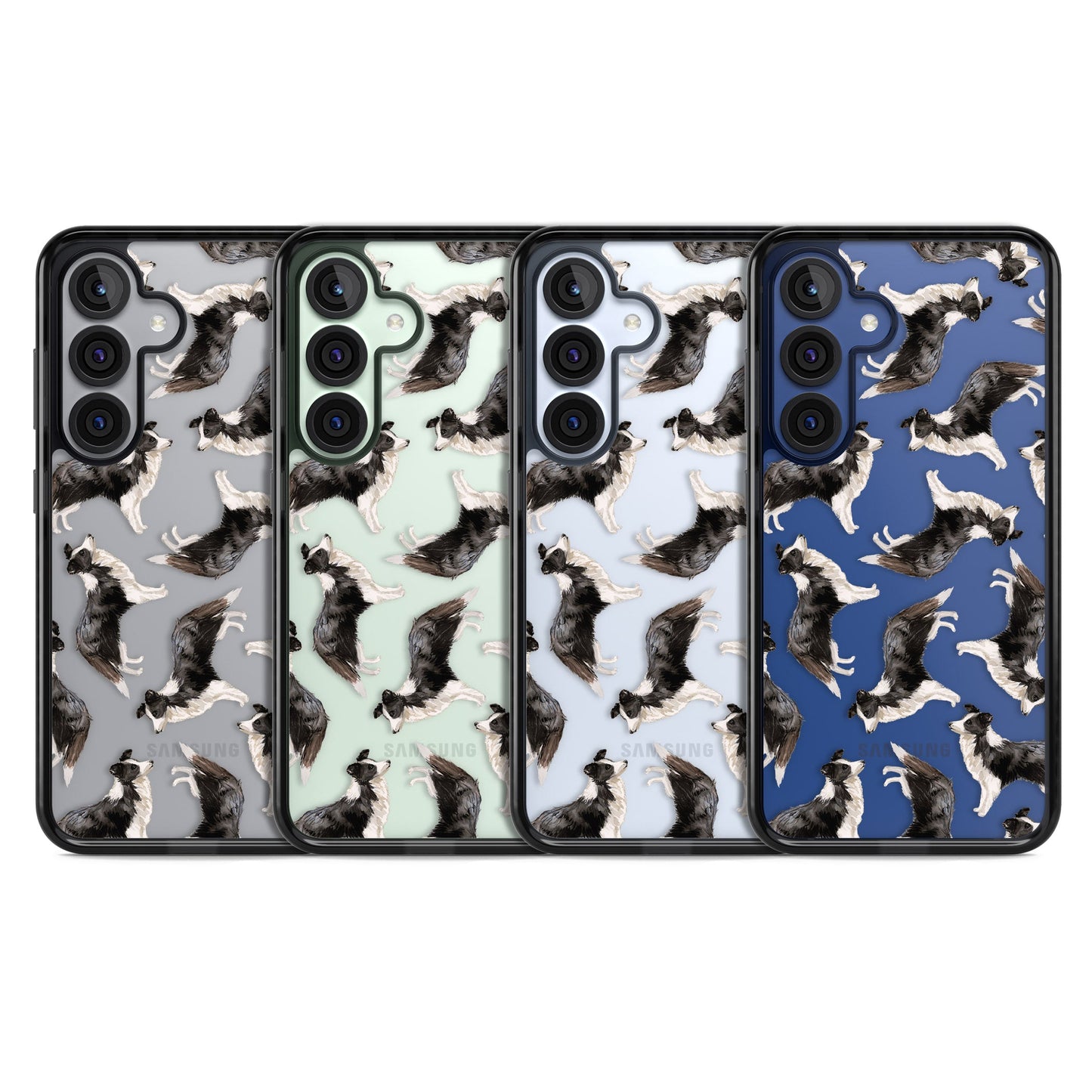 Border Collie Pattern Watercolour