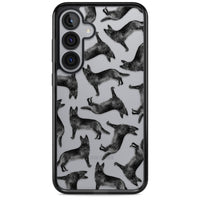 German Shepherd Pattern Black