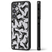 German Shepherd Pattern Black