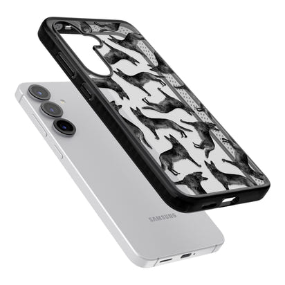 German Shepherd Pattern Black