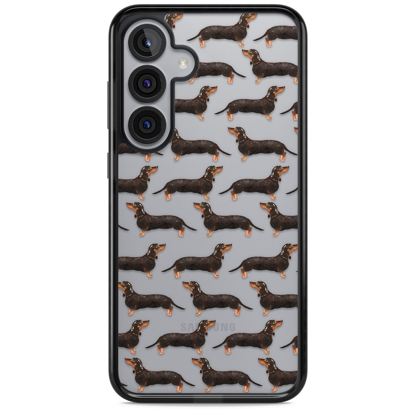 Dachshund Pattern Black Tan