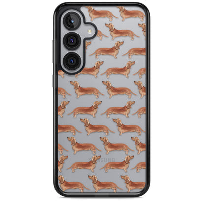 Dachshund Watercolor Dog Pattern