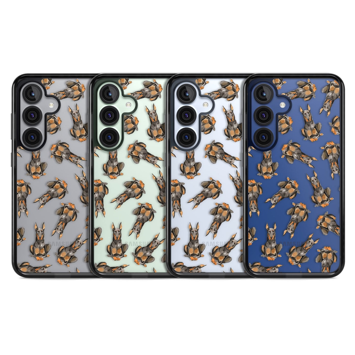 Doberman Watercolor Dog