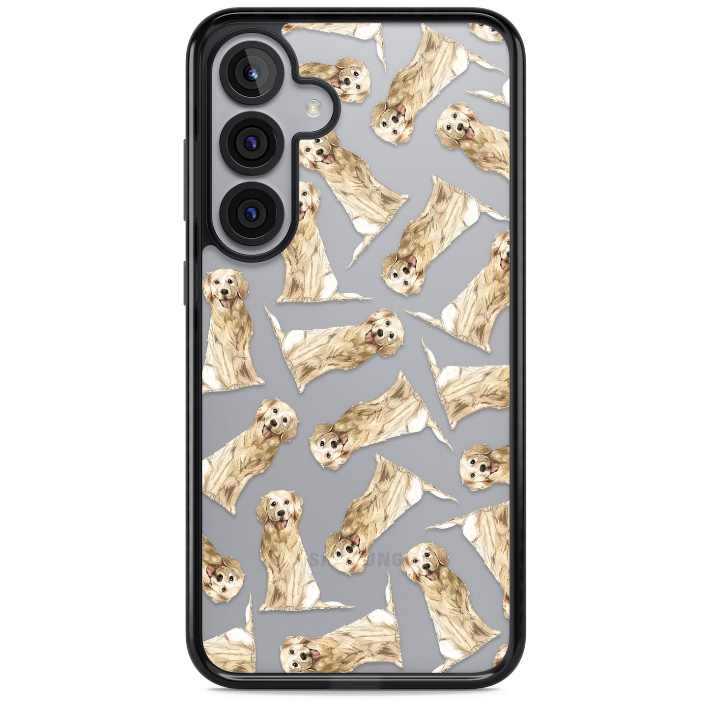 Motif aquarelle de Golden Retriever