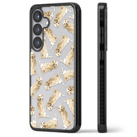 Motif aquarelle de Golden Retriever