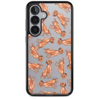 Hungarian Vizsla Watercolor Pattern