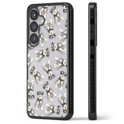 Aquarellzeichnung eines Zwergschnauzers