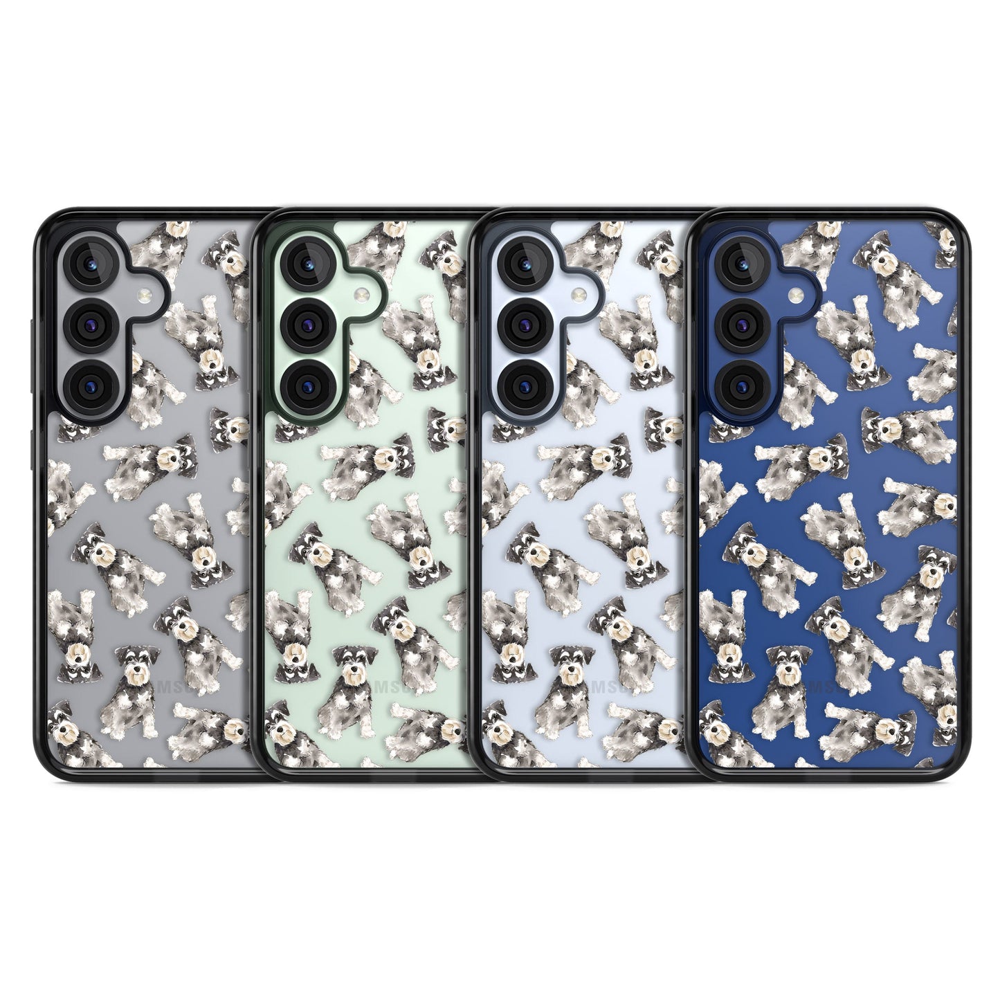 Aquarellzeichnung eines Zwergschnauzers