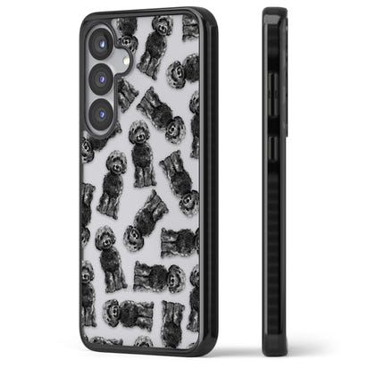 Black Cockapoo Watercolor