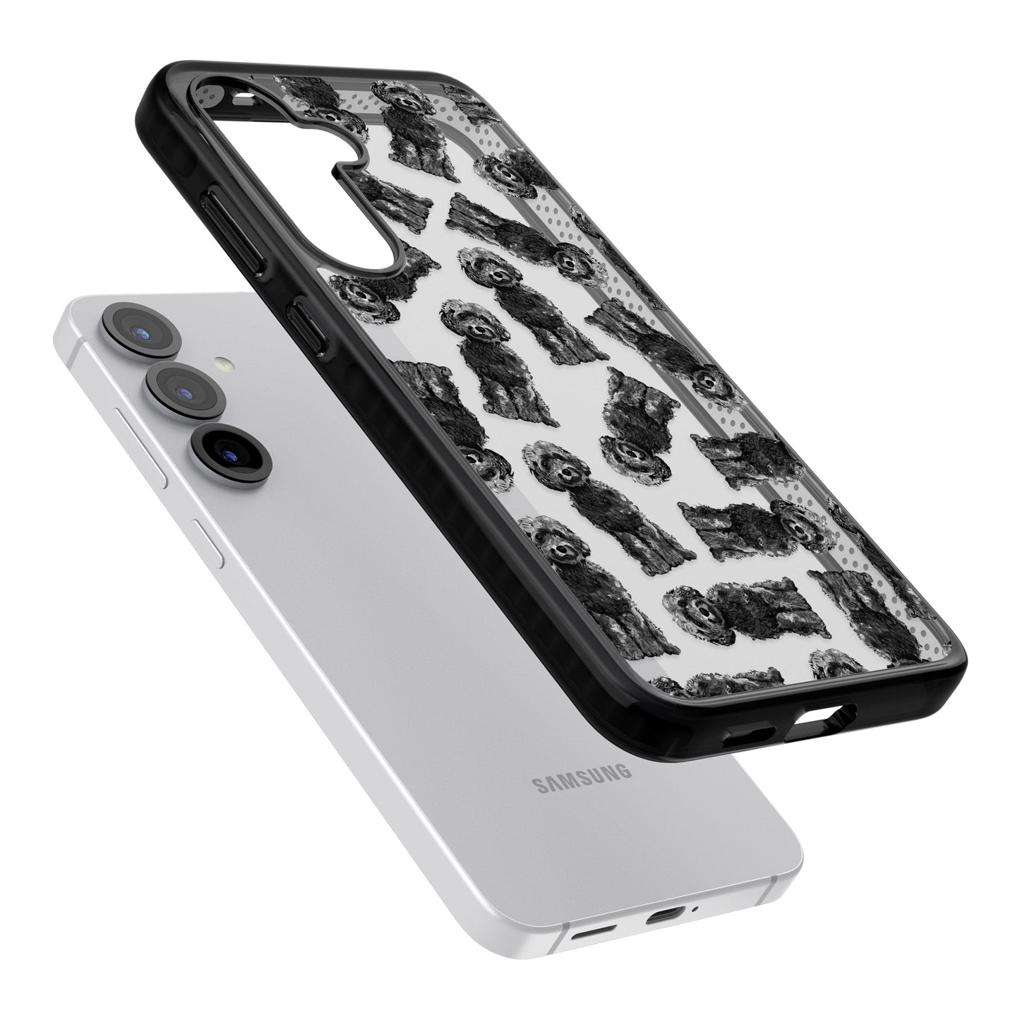 Black Cockapoo Watercolor