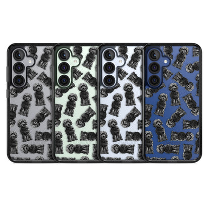 Black Cockapoo Watercolor