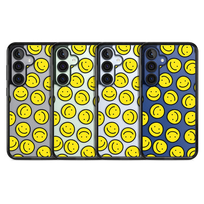 Motif de visage souriant