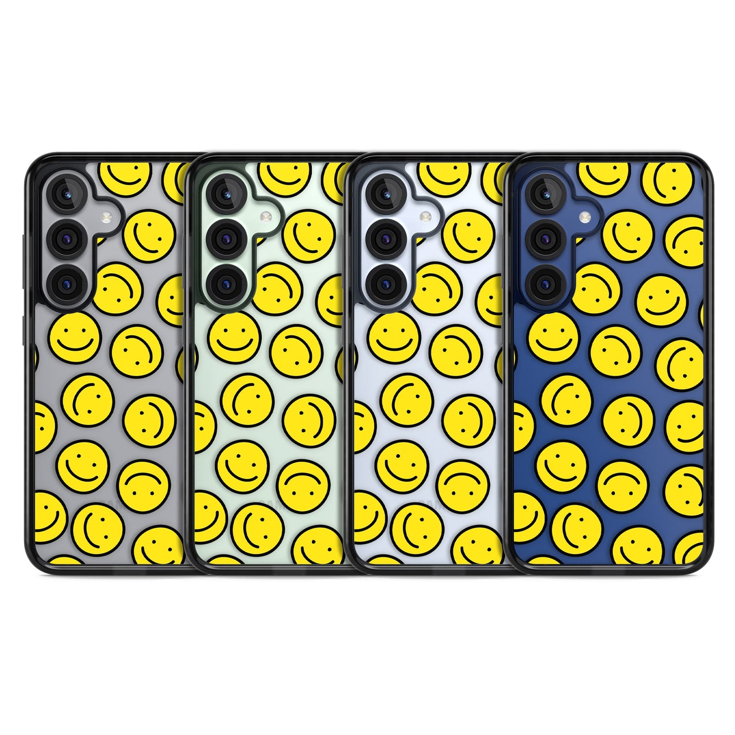 Motif de visage souriant